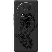 Чорний чохол BoxFace Honor Magic 7 Lite 5G Snake