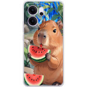 Чохол BoxFace OPPO Reno 14 F Капібара з кавуном