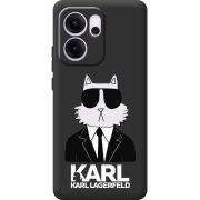 Чорний чохол BoxFace OPPO Reno 14 F Cat in Black