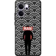 Чорний чохол BoxFace OPPO Reno 14 F Man Pattern