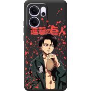 Чорний чохол BoxFace OPPO Reno 14 F Атака Титанов Леви