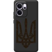 Чорний чохол BoxFace OPPO Reno 14 F Ukrainian Trident