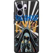 Чорний чохол BoxFace OPPO Reno 14 F Привид Києва в дії