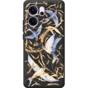 Чорний чохол BoxFace OPPO Reno 14 F Ластівки