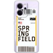 Прозорий чохол BoxFace OPPO Reno 14 F Ticket Springfield