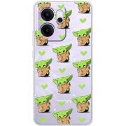 Прозорий чохол BoxFace OPPO Reno 14 F Pattern Baby Yoda