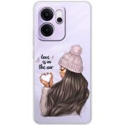 Прозорий чохол BoxFace OPPO Reno 14 F love is in the air