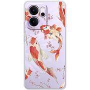 Прозорий чохол BoxFace OPPO Reno 14 F Japanese Koi Fish