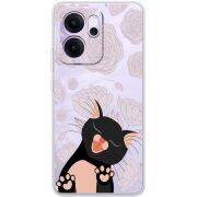 Прозорий чохол BoxFace OPPO Reno 14 F Meow