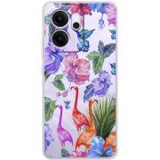 Прозорий чохол BoxFace OPPO Reno 14 F Flamingo