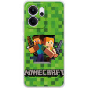 Чохол BoxFace OPPO Reno 14 FS Майнкрафт Стів і Алекс