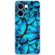 Чохол BoxFace OPPO Reno 14 FS лазурные бабочки