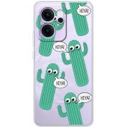 Прозорий чохол BoxFace OPPO Reno 14 FS с 3D-глазками HIYA