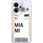 Прозорий чохол BoxFace OPPO Reno 14 FS Ticket Miami