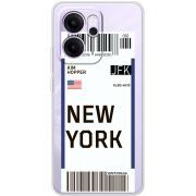 Прозорий чохол BoxFace OPPO Reno 14 FS Ticket New York