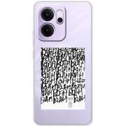 Прозорий чохол BoxFace OPPO Reno 14 FS Blah Blah