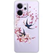 Чохол зі стразами OPPO Reno 14 FS Swallows and Bloom
