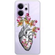 Чохол зі стразами OPPO Reno 14 FS Heart