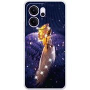 Чохол зі стразами OPPO Reno 14 FS Girl with Umbrella