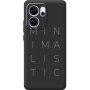 Чорний чохол BoxFace OPPO Reno 14 FS Minimalistic