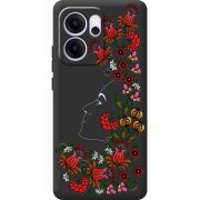 Чорний чохол BoxFace OPPO Reno 14 FS 3D Ukrainian Muse