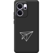 Чорний чохол BoxFace OPPO Reno 14 FS Paper Plane