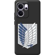 Чорний чохол BoxFace OPPO Reno 14 FS Атака Титанов Крылья Свободы