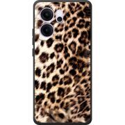 Чорний чохол BoxFace OPPO Reno 14 FS Леопардовий