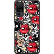 Чорний чохол BoxFace TCL 40 NxtPaper 5G Rock Graffiti