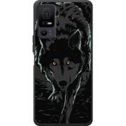 Чорний чохол BoxFace TCL 40 NxtPaper 5G Wolf