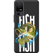Чорний чохол BoxFace TCL 40 NxtPaper 5G Fish