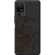 Чорний чохол BoxFace TCL 40 NxtPaper 5G Chinese Dragon
