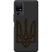 Чорний чохол BoxFace TCL 40 NxtPaper 5G Ukrainian Trident