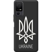 Чорний чохол BoxFace TCL 40 NxtPaper 5G Тризуб монограмма ukraine