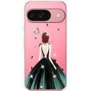 Чохол зі стразами для Google Pixel 10 Pro Girl in the green dress