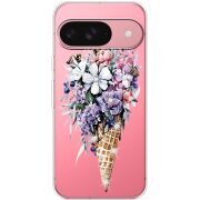 Чохол зі стразами для Google Pixel 10 Pro Ice Cream Flowers