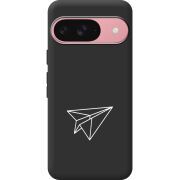 Чорний чохол BoxFace Google Pixel 10 Pro Paper Plane