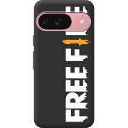Чорний чохол BoxFace Google Pixel 10 Pro Free Fire White Logo