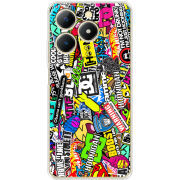 Чохол BoxFace Realme Note 70 Multicolored Inscriptions