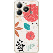 Чохол BoxFace Realme Note 70 Line Flowers