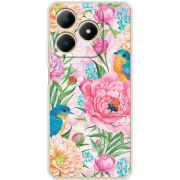 Чохол BoxFace Realme Note 70 Birds in Flowers