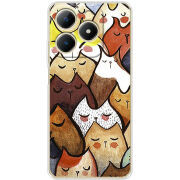Чохол BoxFace Realme Note 70 Sleepy Cats
