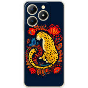 Чохол BoxFace Realme Note 70 Petrykivka Leopard