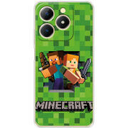 Чохол BoxFace Realme Note 70 Майнкрафт Стів і Алекс