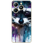 Чохол BoxFace Realme Note 70 Акварельный енот