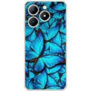Чохол BoxFace Realme Note 70 лазурные бабочки