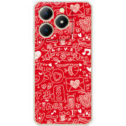 Чохол BoxFace Realme Note 70 Happy Valentines