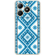 Чохол BoxFace Realme Note 70 Блакитний Орнамент