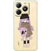 Прозорий чохол BoxFace Realme Note 70 Winter Morning Girl