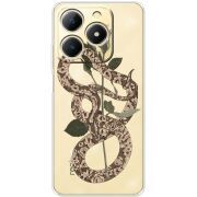 Прозорий чохол BoxFace Realme Note 70 Glamor Snake